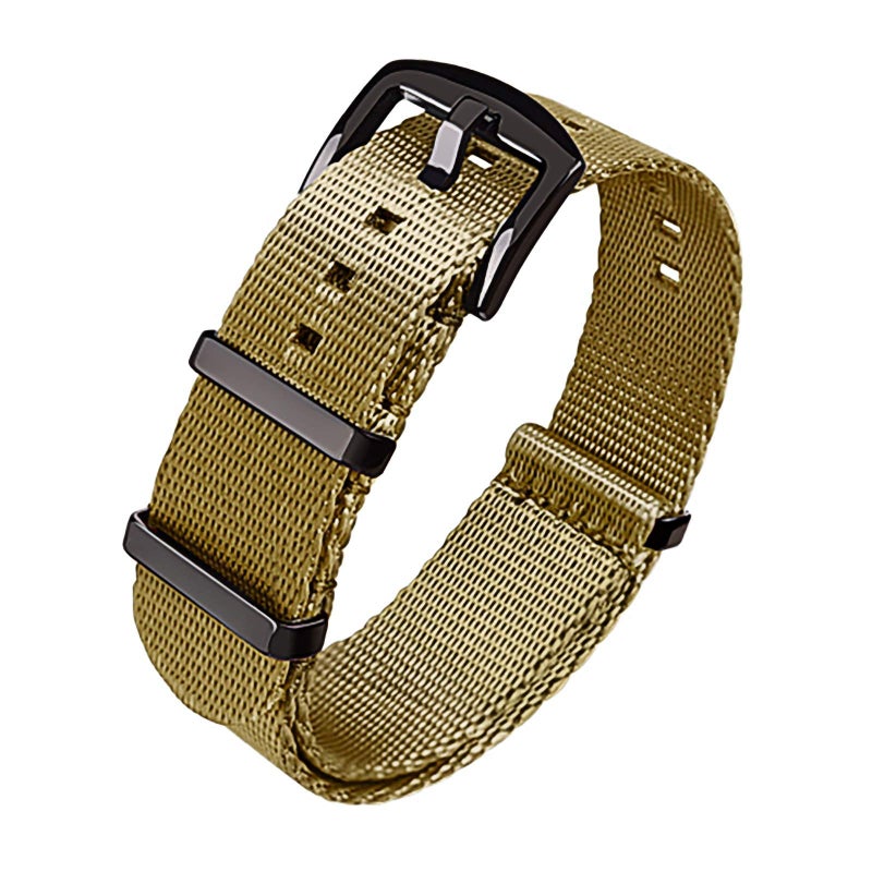 Ritche Christmas Gift Military Ballistic Nylon Watch Strap with Heavy Buckle 18mm 20mm 22mm Premium Seat Belt Nylon Watch Bands for Men Women, White Elephant Gifts, Stocking Stuffers for Men - Image 1
